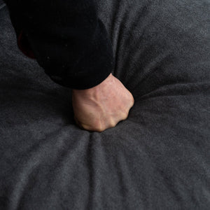 English Elm Convertible Convertible sofa with storage footstools, compact U-shaped 2-seater for small spaces, durable fabric comfort Dark Gray W2012P253356