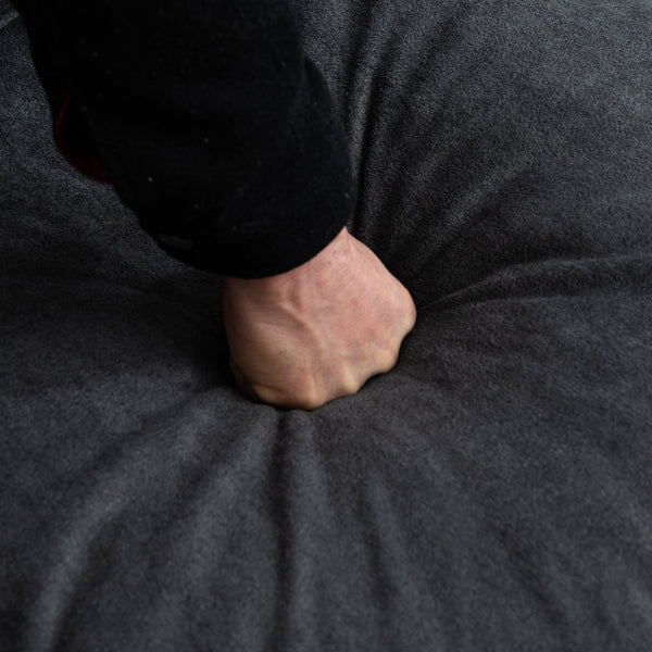 English Elm Convertible Convertible sofa with storage footstools, compact U-shaped 2-seater for small spaces, durable fabric comfort Dark Gray W2012P253356