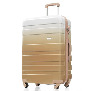 English Elm Luggage Sets 3 Piece Abs Hardshell Spinner Suitcase with Tsa Lock Lightweight Travel N726P203164D
