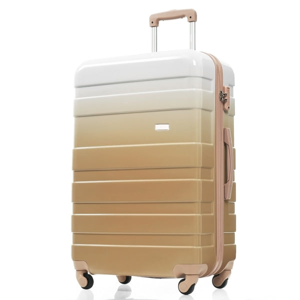 English Elm Luggage Sets 3 Piece Abs Hardshell Spinner Suitcase with Tsa Lock Lightweight Travel N726P203164D
