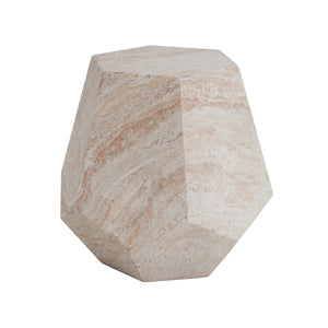 English Elm Christopher Knight Home® - Outdoor/Indoor Lightweight Concrete Side Table - Hexagonal Travertine Accent For Modern Spaces N773P253775Z