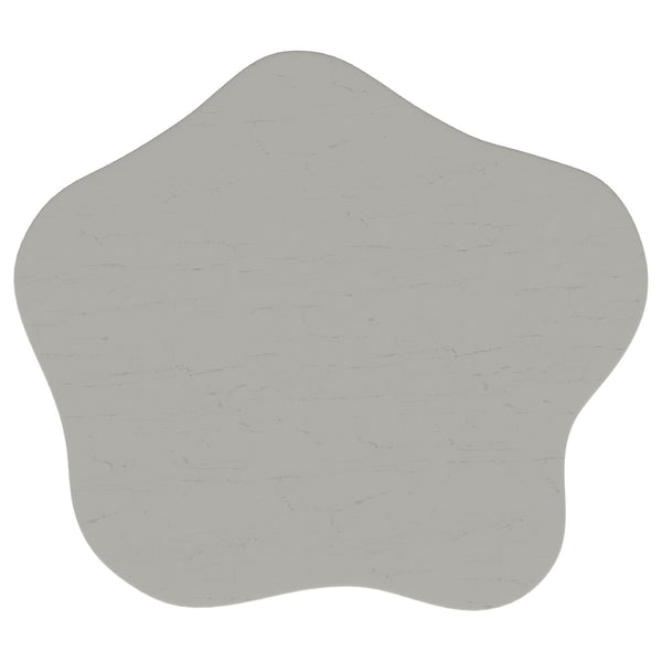 English Elm Trevor Sculptural Cloud Top Side Table Organic Off White Mdf Accent for Modern Spaces B062S01647