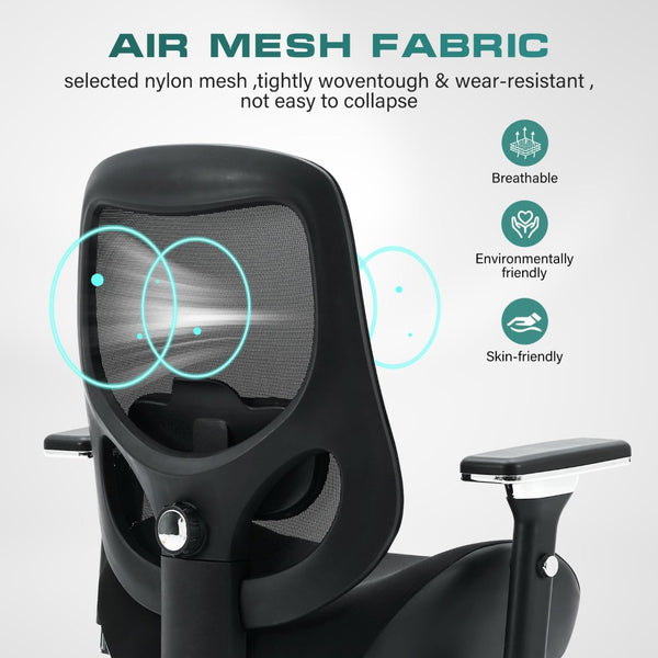 English Elm Big Tall Ergonomic Mesh Office Chair with 4d Armrests and Lumbar Support 750 Lb W1521P478259
