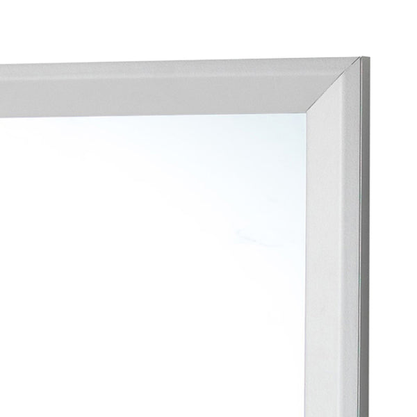English Elm Primo Silver Champagne Wall Mirror 36"x36" Low-Distortion Glass, Wood Veneer Frame for Modern Décor Champagne 38.5 L x 39.5 W x 3.5 H B078112157