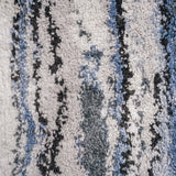 Madison Park Riley Modern/Contemporary Watercolor Abstract Stripe Woven Area Rug MP35-8045 Blue