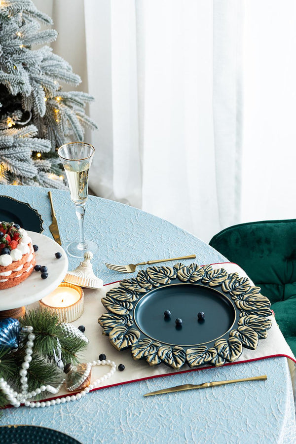 English Elm 8 Pack Plastic Charger Plates, 14" Stylish Dinnerware For Weddings, Parties, Or Everyday Entertaining W2078P234118