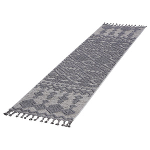 English Elm Loom & Luxe 2X8 Traditional Area Rug In White/Gray - Stylish, Durable, Kid & Pet Friendly Design B335P289615