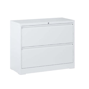 English Elm Lateral Steel Filing Cabinet Two Drawer Locking Anti-tip Home Office Storage W2735P428819