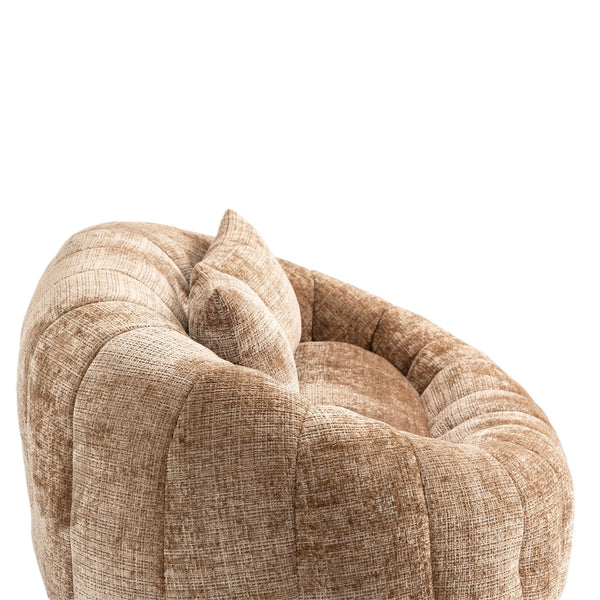 English Elm Bean Bean Bag Sofa High-Density Memory Foam Two-Seater Lounger High Back Chenille Cozy Support Coffee W395P181441