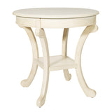 OSP Home Furnishings Vermont Accent Table Antique Beige