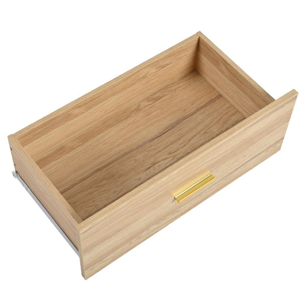 English Elm Modern Six Drawer Wide Chest Matte Hardware Bedroom Closet Organizer Storage Unit Natural W1785P379415