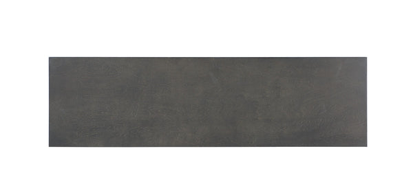 English Elm Louis Philippe Six Drawer Dresser with Brushed Nickel Hardware and Classic Curved Molding Dark Gray B2726P252748
