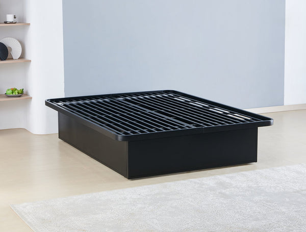 English Elm Modern California King Metal Bed Base 16" Height – Heavy-Duty Durable Frame 72"x86" Sleek Black Support System B009P244676