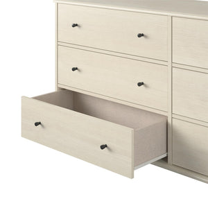 English Elm Farnsworth Mid-century Modern Six Drawer Dresser Warm Wood Finish Bedroom Storage B2733S00018