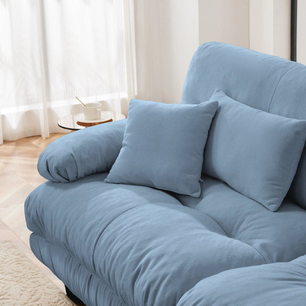 English Elm Pariss Modular Left Sectional Sofa in Breathable Chenille with Thick Foam Cushions W714P284884