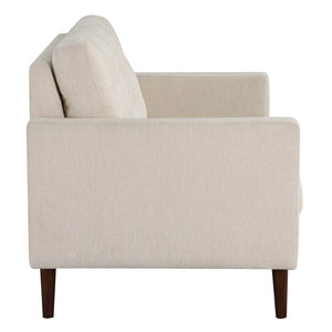 OSP Home Furnishings Grayburn Mid-Century Loveseat Cream