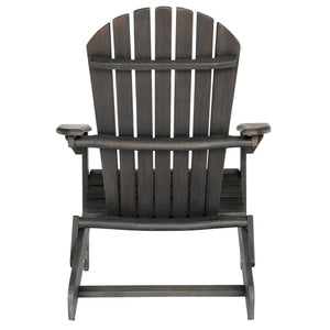 English Elm Christopher Knight Home® - Folding Adirondack Chair Acacia Wood Outdoor Lounge Seat with Slatted Back, Wide Arms, Durable Comfort DARK GREY N770P358873B