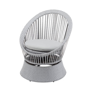 English Elm Christopher Knight Home® - [Set Of 2] 26.7" Modern Swivel Wicker Lounge Chairs With Cushions - Stylish & Versatile For Any Space N767P237032G_2