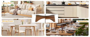English Elm Oval Tempered Glass Coffee Table with Wood Grain Legs and Built-in Fan Tray Shelf W1151P256008