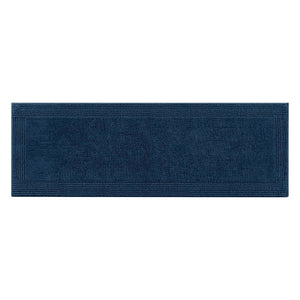 English Elm 1 Heavyweight Cotton Tufted Bath Rug Reversible Spa Grade Absorbent Floor Mat Navy B035P319557