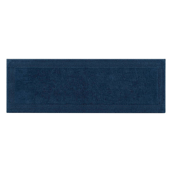 English Elm 1 Heavyweight Cotton Tufted Bath Rug Reversible Spa Grade Absorbent Floor Mat Navy B035P319557