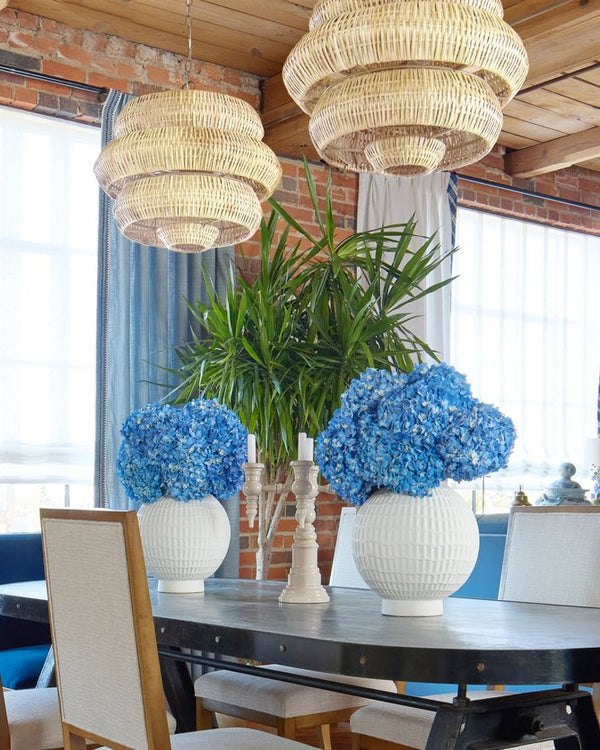 Currey & Company Antibes Grande White Chandelier - Stunning Bleached Rattan Design With 18 Lights For Bright Elegance Natural Rattan ,Wrought Iron 9000-1316-currey-company