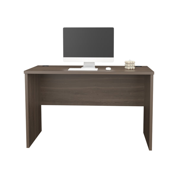 English Elm Roseland Beige Engineered Wood Desk for Small Spaces — Wide Minimalist Desktop, Durable Quality Build, Compact Workstation (52.8"x26") B092P269941