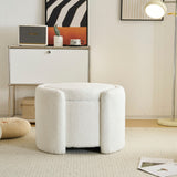 Christopher Knight Home® - Noble House - Cozy Boucle Storage Ottoman: Stylish Comfort With Hidden Storage, White