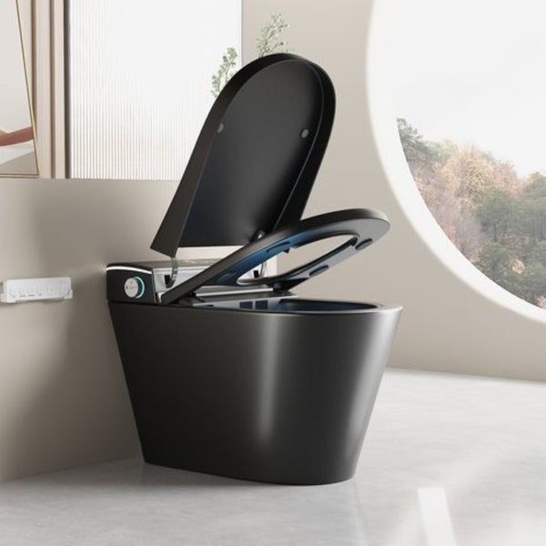 English Elm Unique Intelligent One-piece Toilet with Integrated Bidet Heated Seat and Auto Lid Black W3133P414563