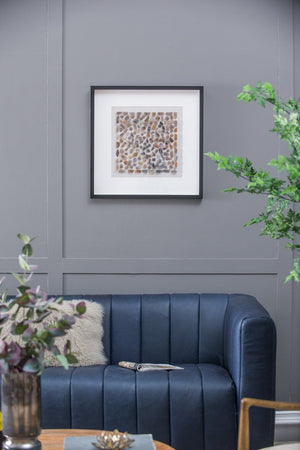 English Elm 23.6X23.6" Shokha Agate Shadow Box Wall Décor – Elegant Velvet Framed Art For Modern Interiors W2078P318303