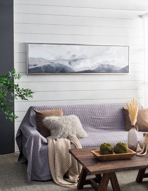 English Elm 70.9X19.7" 'See The Vision' Hand-Painted Gray Landscape Wall Art For Calming Home Décor & Focal Point W2078P313338