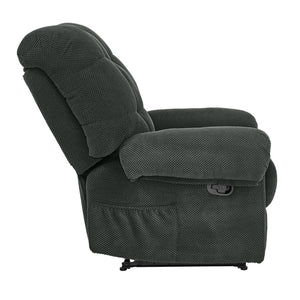 English Elm Camel Overstuffed Manual Recliner with High Density Padding for Modern Living Rooms Dark Gray W5568P449822