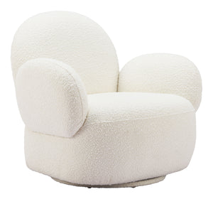 Pilka Swivel Chair White 110280 Zuo Modern