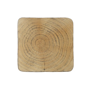 English Elm Christopher Knight Home® - MGO Twist Shape Side Table with Wood-Grain Texture, Durable MGO Spiral Design for Indoor Outdoor Use Natural N770P212233N