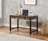 OSP Home Furnishings Baton Rouge Desk Brushed Walnut