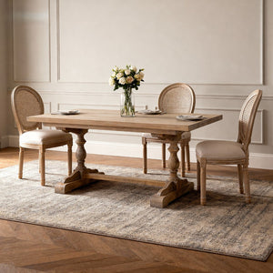 English Elm French Country Barstools Solid Wood Cabriole Legs Upholstered Cushion Set of 2 W1622P411782