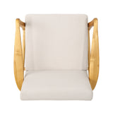 Christopher Knight Home® - Noble House - Perseus Mid Century Modern Fabric Club Chair, Ivory