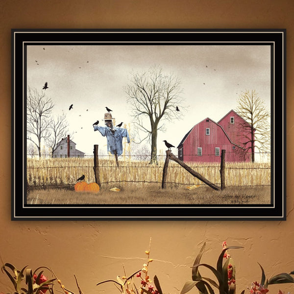 English Elm Trendy Decor 4u Billy Jacobs Pastoral Harvest Framed Wall Art for Farmhouse Rooms B067P256652