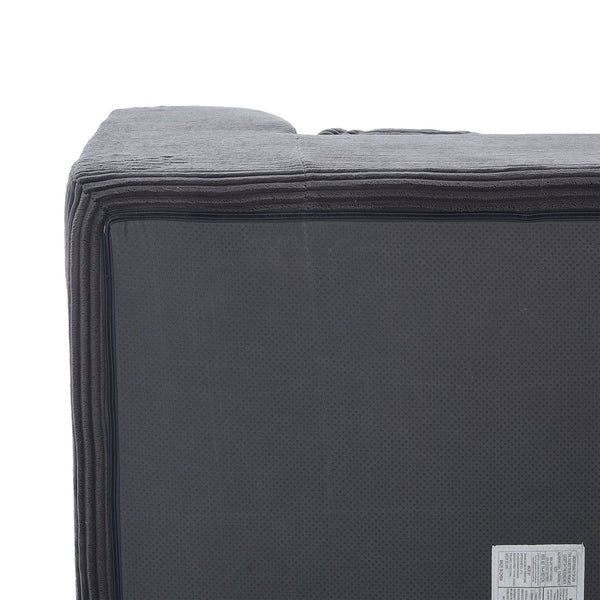 English Elm UNITED Cloud Couch Modular Sectional Sofa with Corduroy Cover, Ergonomic 2-Seater, No Assembly Needed Dark Gray W1568P371127