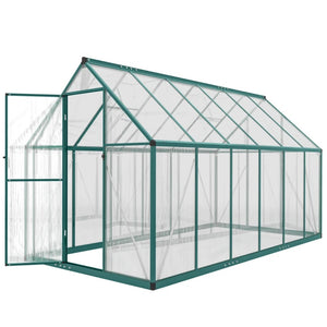 English Elm Walk-in Aluminum Greenhouse with Polycarbonate Panels and Dual Roof Vents for Year-round Growth T3971P455075