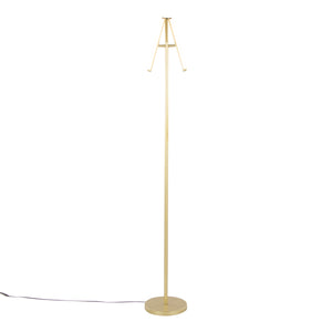 English Elm Icicle Modern 65" Swivel Floor Lamp with Integrated Dimmable LED, Sleek Metal Accent for Living Room Gold B202P224216