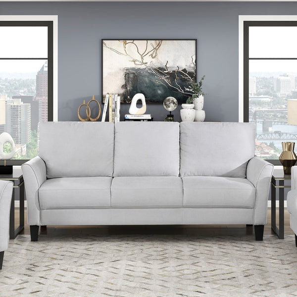 English Elm Modern 3-Piece Contemporary Sofa Set In Gray - Plush Comfort, Durable Upholstery, Stylish Design! B011S01962
