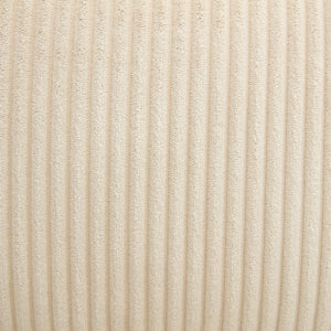 English Elm [ U_STYLE 105'' 3 Seater Sofa with Corduroy Fabric, Removable Back Cushions, Foam+Pocket Spring Comfort Beige WY000403AAA