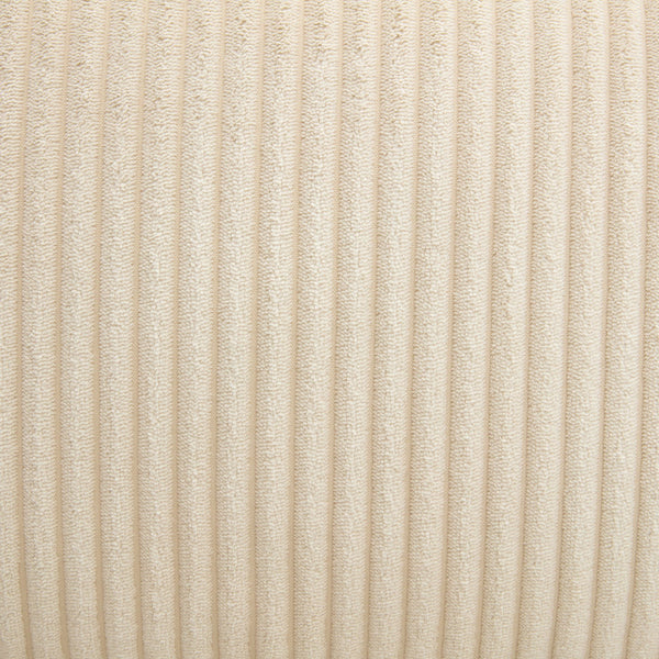 English Elm [ U_STYLE 105'' 3 Seater Sofa with Corduroy Fabric, Removable Back Cushions, Foam+Pocket Spring Comfort Beige WY000403AAA