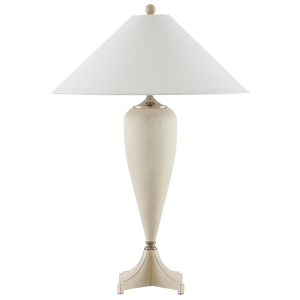 Hastings Table Lamp - Elegant Teardrop Design with Whitewashed Finish and Steel Accents for Glamour