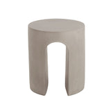 Christopher Knight Home® - Noble House - - Outdoor Mgo Round With U-Shape Side Table, Light Grey