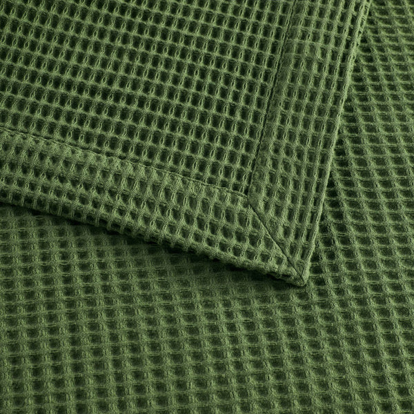 English Elm K1PC King Cotton Waffle Blanket 300gsm Lightweight Breathable 108"x90" Cozy Luxury Throw Bedspread B035P341142