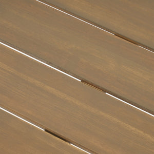 English Elm Christopher Knight Home® - Outdoor Acacia Wood 3-Piece Picnic Dining Set with Gray Finish, Rustic Metal Legs, Handcrafted Flair 66255.00GRY2_65539.00GRY