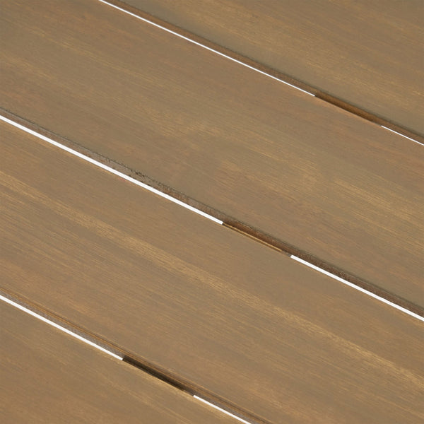 English Elm Christopher Knight Home® - Outdoor Acacia Wood 3-Piece Picnic Dining Set with Gray Finish, Rustic Metal Legs, Handcrafted Flair 66255.00GRY2_65539.00GRY