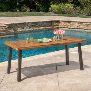 Christopher Knight Home® - Noble House - Della Teak Finish Acacia Wood Dining Table